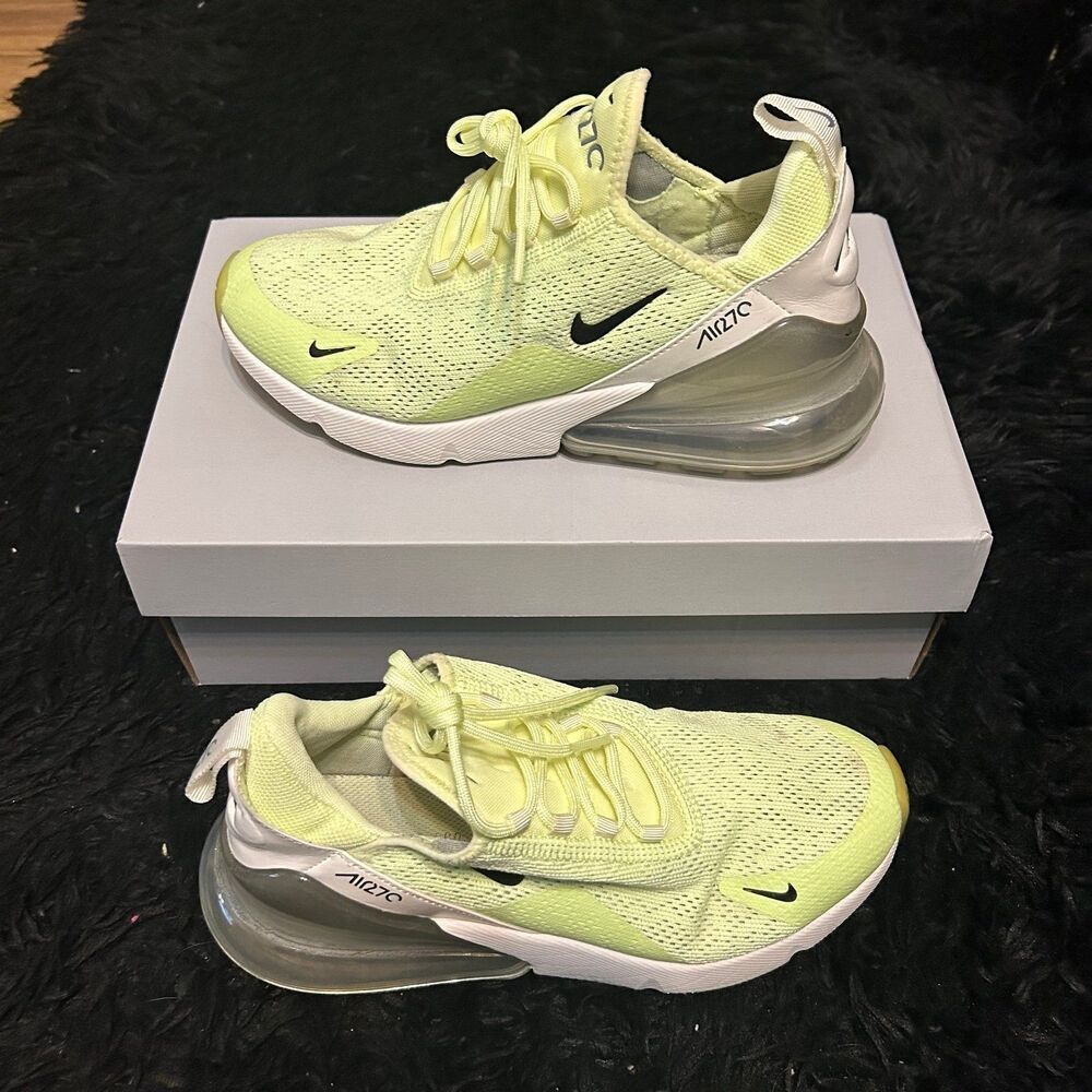 Nike air max 270 barely volt platform lace up shoes sneakers women’s 8